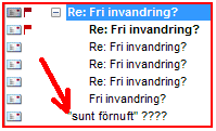 Citera och skriva inlägg Ett mycket användbart verktyg är möjligheten att svara med citat för att kunna föra ett samtal utan att behöva komma ihåg alla delar av det.