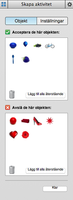 sedan högerklickar jag och väljer lås på plats (jag vill inte att eleverna kan flytta runt dessa.