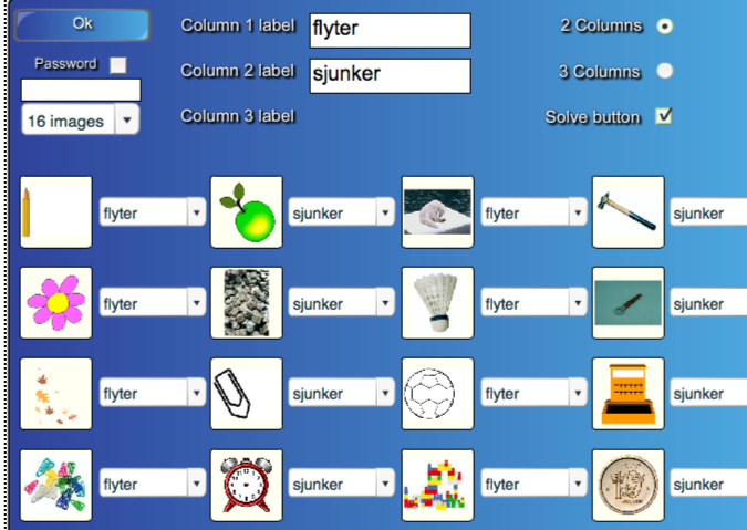 Lesson Activity toolkit - Blue category sort (image) Gå till galleriet klicka på Lesson Activity toolkit leta upp Blue category sort (image) Dubbelklicka eller dra in den.