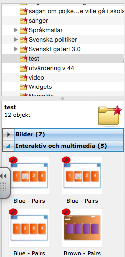 Nu kan du lätt hitta dina favoritmallar nästa gång du behöver den. Skapa mappar i mitt innehåll på sådant som du ofta använder dig av. T.ex.