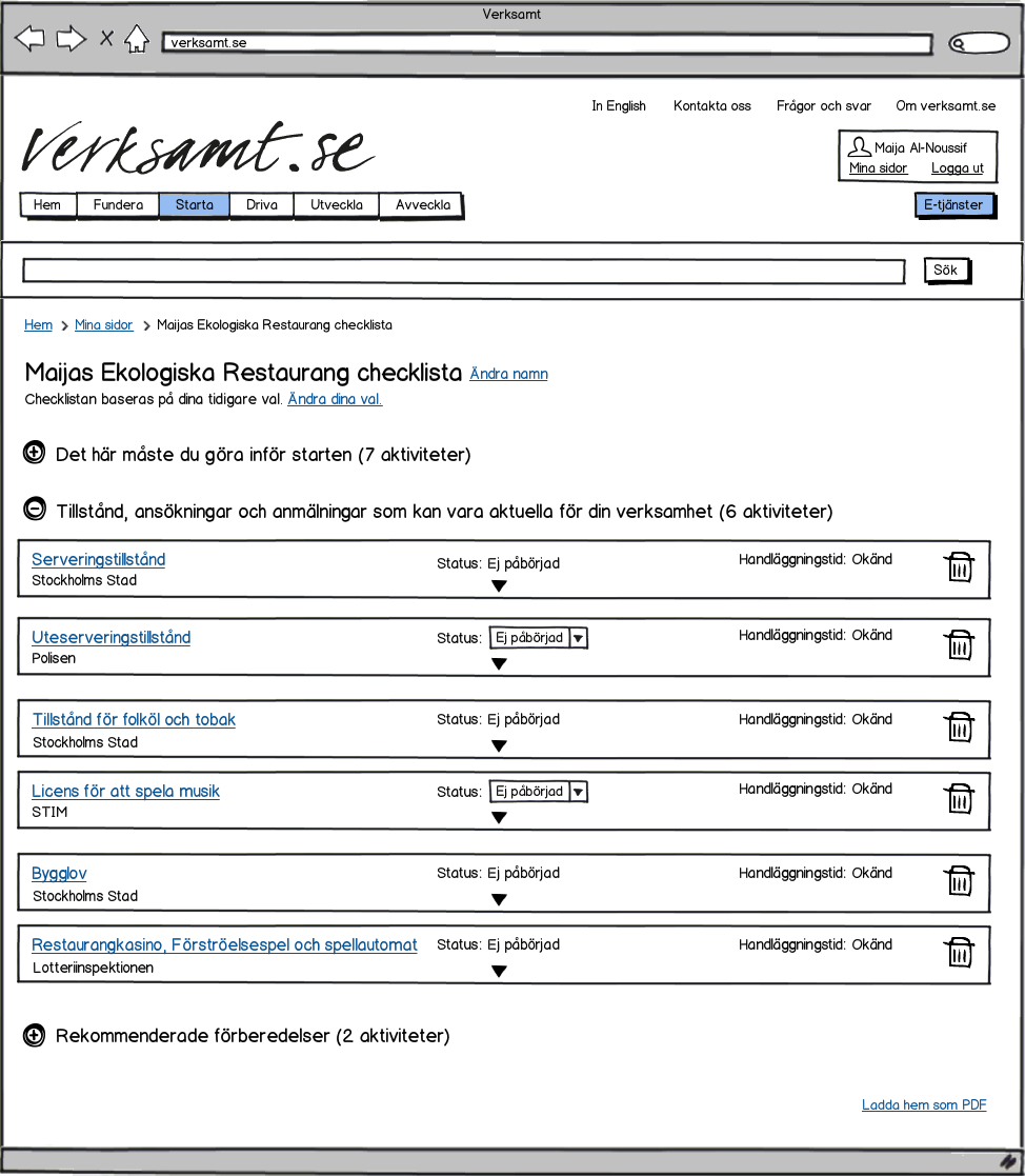 Prototyp verksamt.