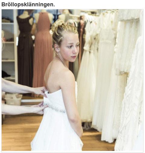 Diskussionsexempel norsk 8-åring gifts bort blogginlägg om brudklänning,