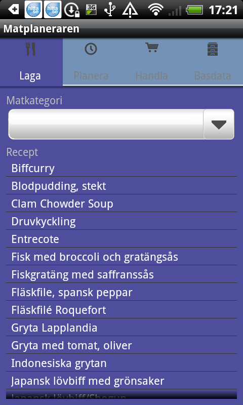 Matplaneraren -