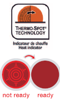Släpp-lättbeläggning med Thermospot-teknik Tefal kokkärl finns både med och utan Thermo-Spot -teknik.