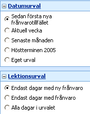 En redan registrerad sjukanmälan kan ändras. Klicka på länken Ändra. Ändra en registrerad sjukanmälan.