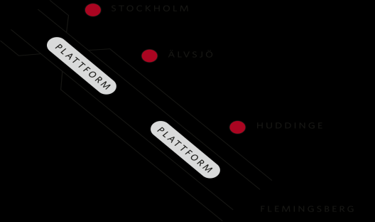 Plattformarna för pendeltågen ligger bara på innerspårsystemet. Snabbtågen tilldelas ytterspår. 4.