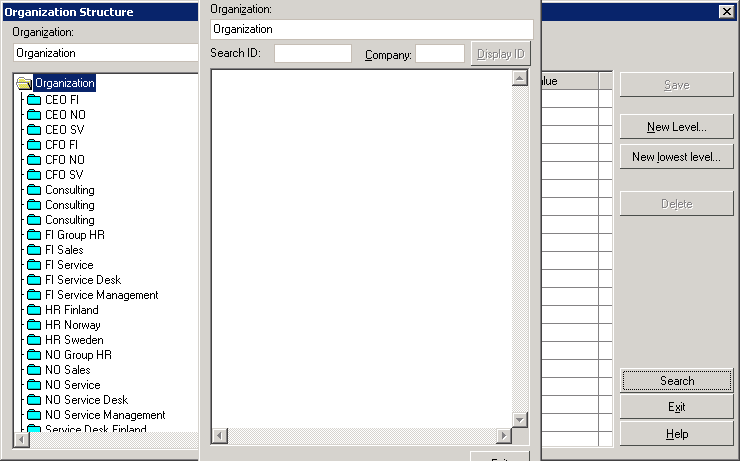 Organisation - Organisationsstruktur ny sökknapp