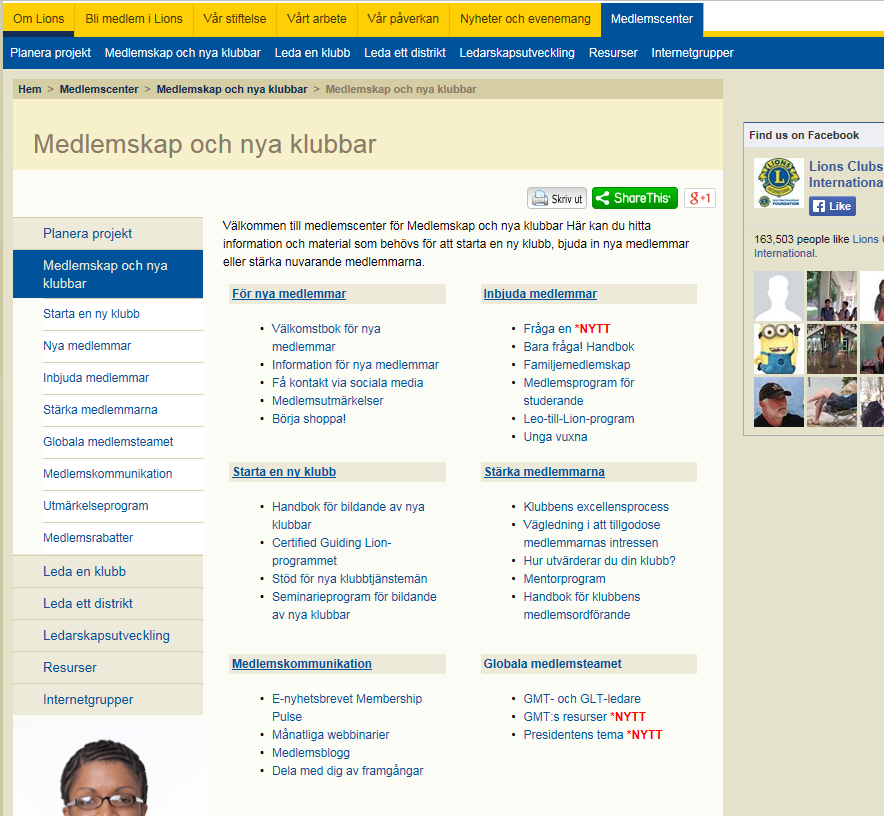 Nya medlemmar och nya klubbar På LCI:s webbplats finns information om medlemsutveckling.