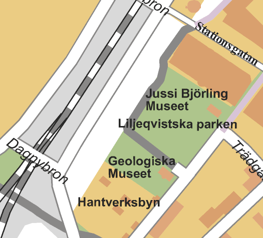 Turistbyrån Järnvägen Borganäsvägen Stenparken ligger i centrala Borlänge invid Geologiska muséet.