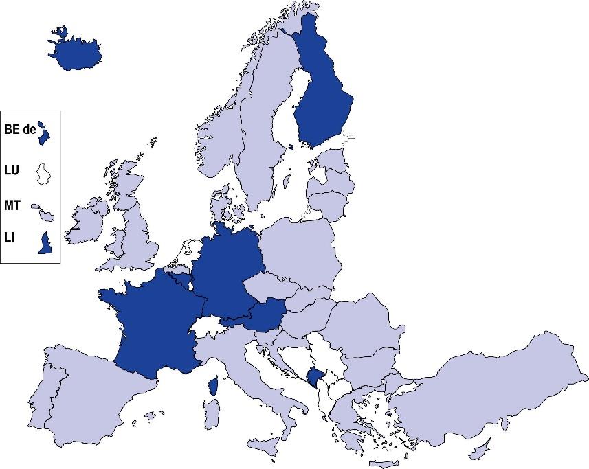 7) Bygga ut möjligheterna till deltidsstudier Figur 8: Formellt erkännande av deltidsstuderandes och/eller deltidsprograms status i de europeiska länderna, 2012/13 Ett enda formellt erkänt studiesätt