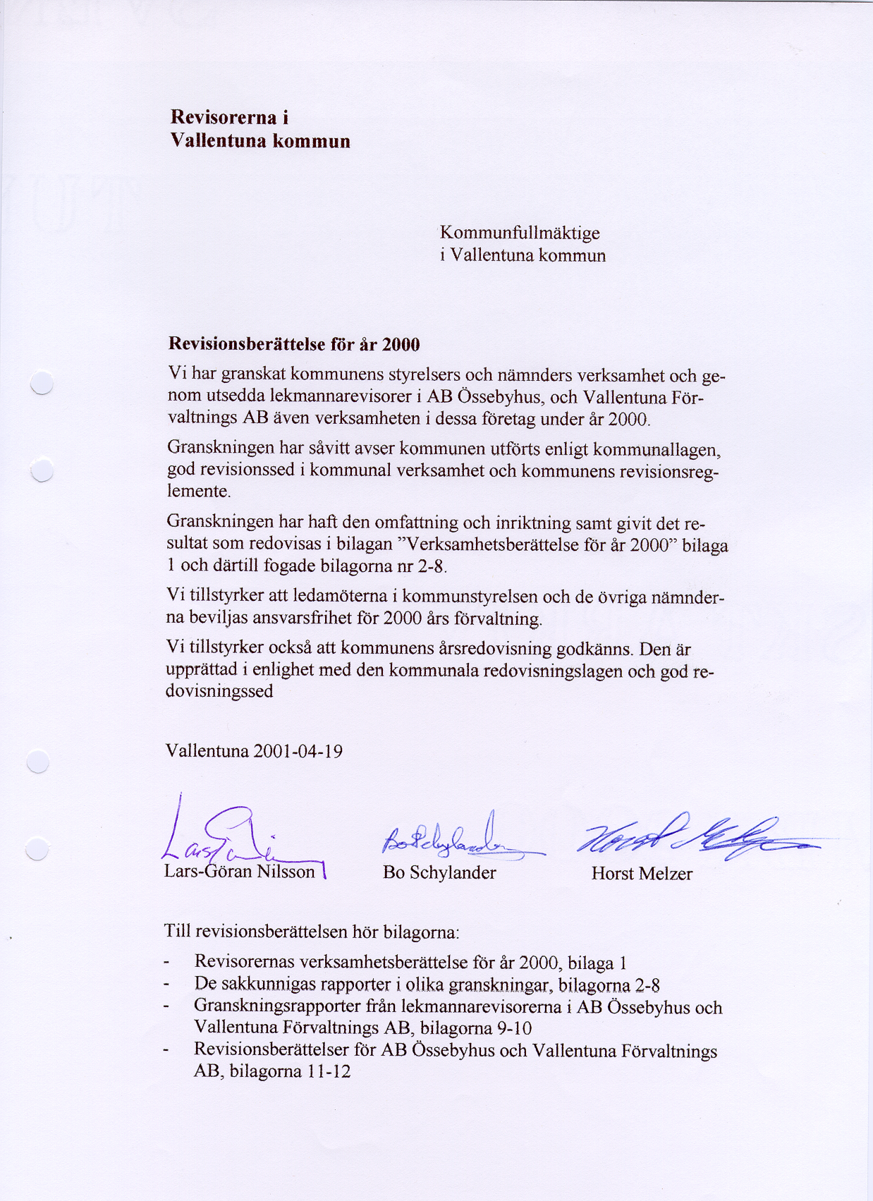 VALLENTUNA KOMMUN
