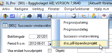 Kostnaden utgörs av registrerat värde för Prognosandel nästa år (transaktionstyp=n) som är daterat på bokföringsåret efter valt Bokföringsår och det bokföringsårets första period.