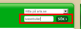 I sökfältet uppe till höger