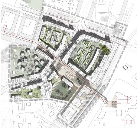 2.2 Planerad bebyggelse I Västra Roslags-Näsby planeras det för en ny hållbar bostadsbebyggelse.