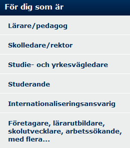 ... vänder sig till de flesta inom skola,