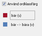 Sökfält I sökfältet kan du skriva in det ord, du söker förklaring för. Skriv ordet och klicka på knappen Sök i ordbok eller Enter.