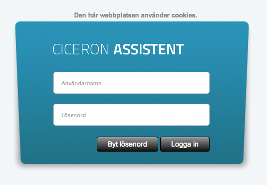 3.3 Avsluta Ciceron Assistent Om användaren befinner sig i något formulär i Assistent och vill logga ut/avsluta applikationen klickar användaren på <Logga ut>.