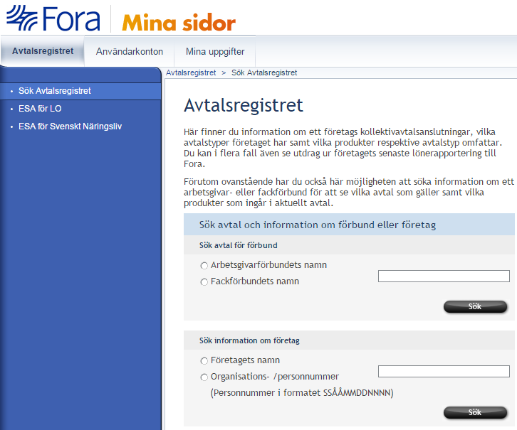 2 /2 Nu har du kommit till Mina sidor och inloggningssidan för ESA 5. Använd dina inloggningsuppgifter som du har fått via mail från er egen administratör. 5 Du blir ombedd att logga in två gånger.