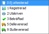 Utgåva 2 17(17) Inköp Det finns ett nytt fält i rutinen Uppdatering leverantörer som heter Min. orderbelopp (Minsta orderbelopp).