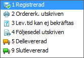 Utgåva 2 21(21) Ikoner för offertstatus har införts. I rutinen Offertstatistik har det tillkommit några nya selekteringsbegrepp: Ändringsdatum, Orderdatum, Artikelnummer, Artikelkod och Varugrupp.