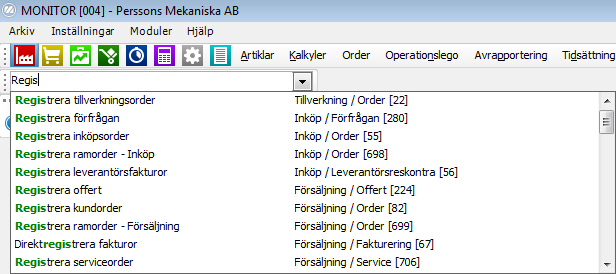 Utgåva 2 7(7) Modulknapparna som tidigare visade bokstäver visar nu symboler. Symbolerna är lika för samtliga språk.
