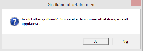 Utbetalning När man vill göra en utbetalning och selekterar fram fakturor att betala i utbetalningsrutinen kommer det i detta exempel upp både svenska fakturor och utländska fakturor.