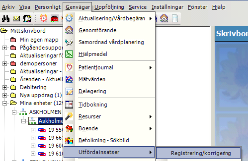 18 (28) Registrering av måltidsavgifter för personer i bostad med särskild service Från och med den 1 oktober 2012 finns möjlighet att få kostnader för mat fakturerad i efterskott för brukare i