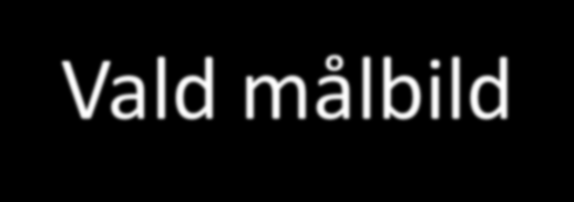 GRUND FÖR KONCEPTET Vald målbild Kommun =