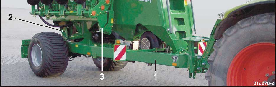 59/3). två sidosektioner som kan fällas in vid transport (Bild 59/3).