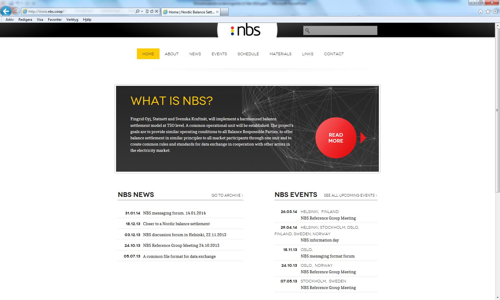 Status i NBS-projektet Dec 18.