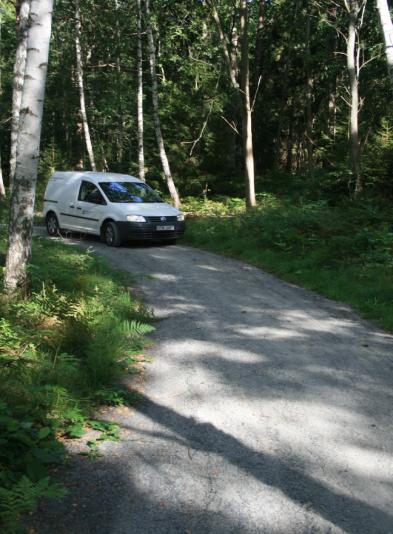 ELLJUSSPÅR & MOTIONSLEDER, MARKARBETEN HAVSLÄTT ETAPP 1 En övergång som är breddad med hjälp Dikning och dränering skapar förutsättningar De blå och röda slingorna är idag väldränerade.