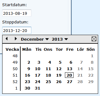 Elevfrånvaro Mina elever Frånvaro i procent Förutom den grafiska översikten vill man ofta först få fram totalsummor för sin grupp för ett visst tidsintervall.