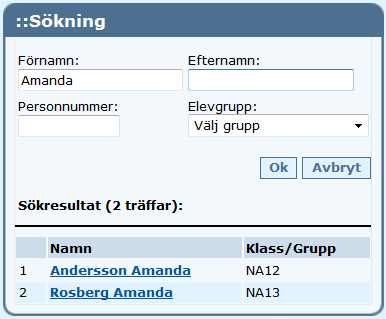 Anmäld frånvaro Anmäld frånvaro kan läggas in av en administratör på skolans samtliga elever. Lärare kan lägga in anmäld frånvaro på de elever han/hon undervisar eller är mentor för.