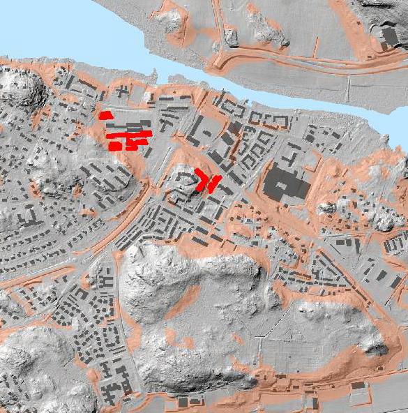 (Förvärrande faktorer) RENINGSVERK Befolkning Befolkningstäthet >10 personer/100 m 2 som bor inom ett område med skredförutsättningar (rött). Bör man åka ut och titta efter spår av markrörelser?