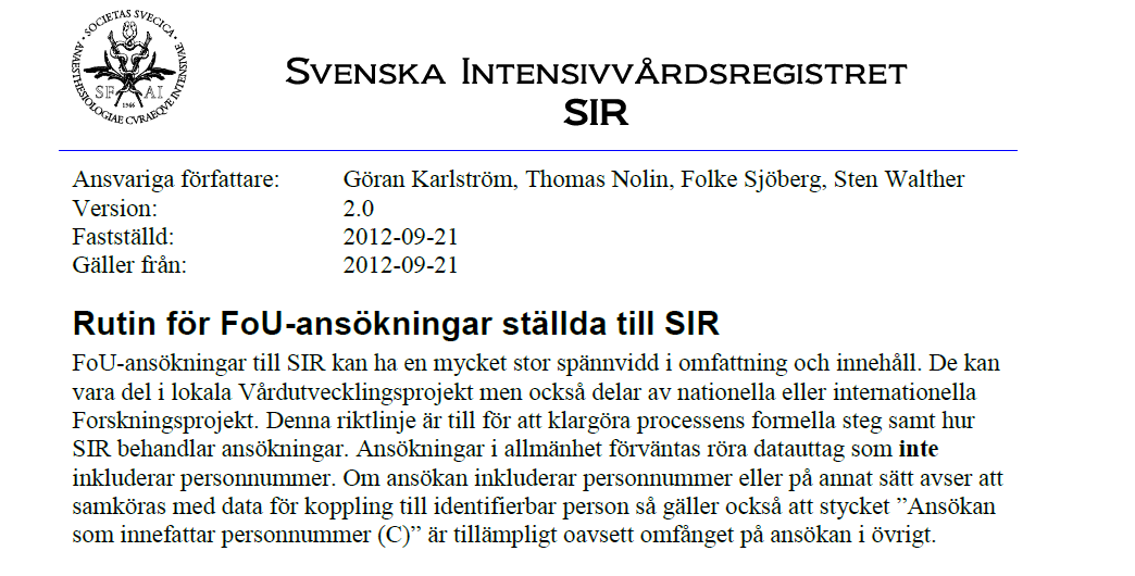 Gräv i SIR:s databas! 2015-03-13 www.icuregswe.