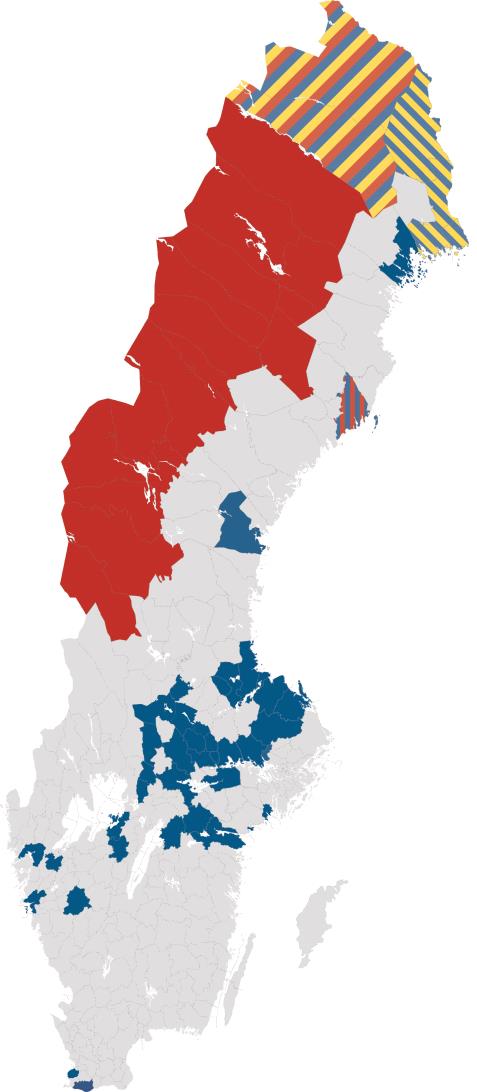 Förvaltningsområden Meänkieli Samiska 2010 2015