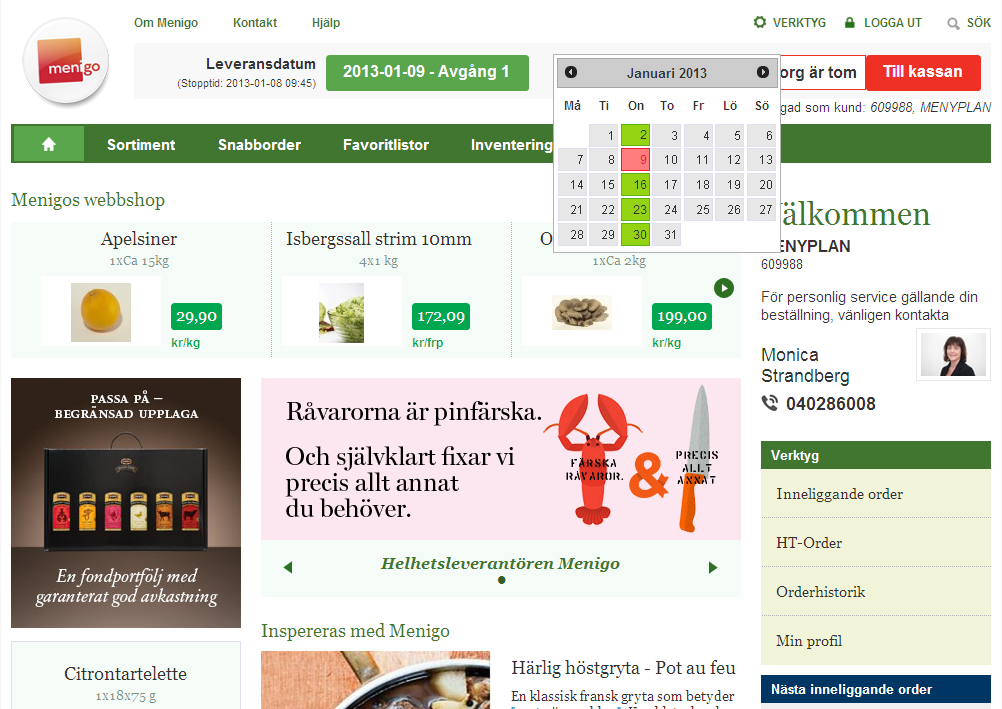 Välj leveransdatum Välj rätt leveransdatum.