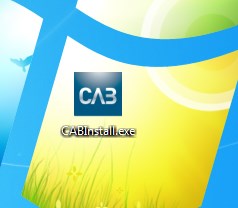 Dubbelklicka på ikonen du nu fått (CABInstall.exe). Gå vidare med nästa punkt. 9.