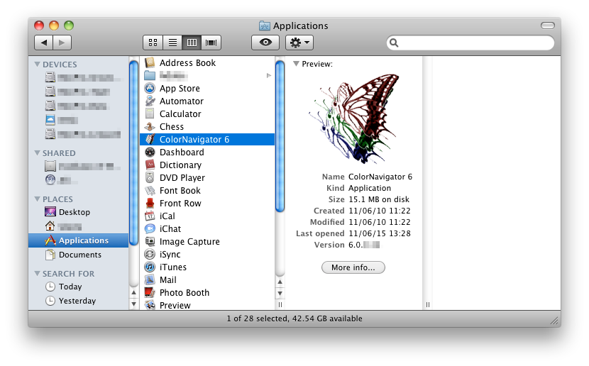 6 ColorNavigator 6 Mac OS X Windows Driftsanvisningar finns i Snabbreferensen och användarmanualen för ColorNavigator (på CD-ROM).