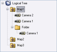 Bosch Video Management System Använda ett CCTV-tangentbord sv 61 UP Level Up Map1 Map2 Camera2 Camera1 Folder1 Map3 DOWN DOWN Använda kommandoläget: 1. Växla till kommandoläget. 2.