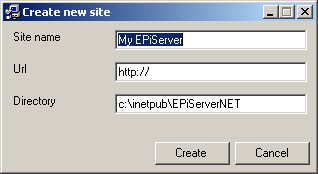 Installation av EPiServer 7 5. I fältet Install version väljer du vilken version du skall installera. Den senaste versionen visas överst i listan.