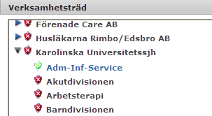 5 För att lägga en beställning klickar man på knappen Skapa ny. Ny bild kommer upp. Beställare blir den 1. Välj utbildningsanordnare/program rullningslisten.