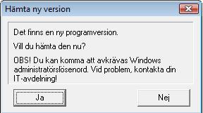 Om inte tillvalet "Lokal Server" finns är enda möjligheten att trycka på Nödinloggning, som möjliggör inloggning i telefonidelen enbart.