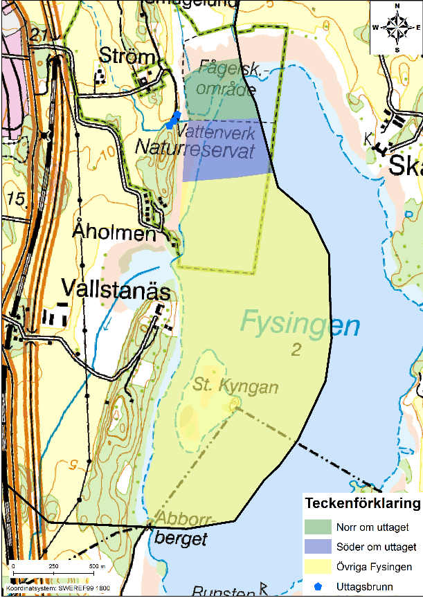 I samband med infiltrationsförsöken studerades även utbytet i modellen mellan Fysingen och grundvattenmagasinet under tiden som scenarierna pågick.