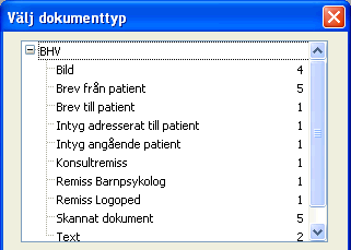 Skriv ett dokument Öppna barnets journal. Dubbelklicka på Dokument i vänstermenyn, välj Ny. Välj Dokument.