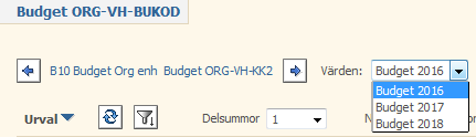 Felmeddelanden Om du får ett felmeddelande när du försöker spara budget kan det bero på att projektet du försöker spara på har passivsatts. Då går det inte att registrera budget på det.