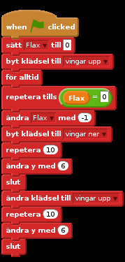 Checklista 1. Flytta undan blocken under när mellanslag trycks ned (vi kommer att använda dom snart igen.) 2.