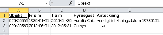 KONTRAKT - Kontraktens kopplingar till person och objekt. Här rensas adresser, adresser till intressenter på kontraktet, intressenter, ränteunderlag, avgifter, nycklar, beskrivningar och loggen.