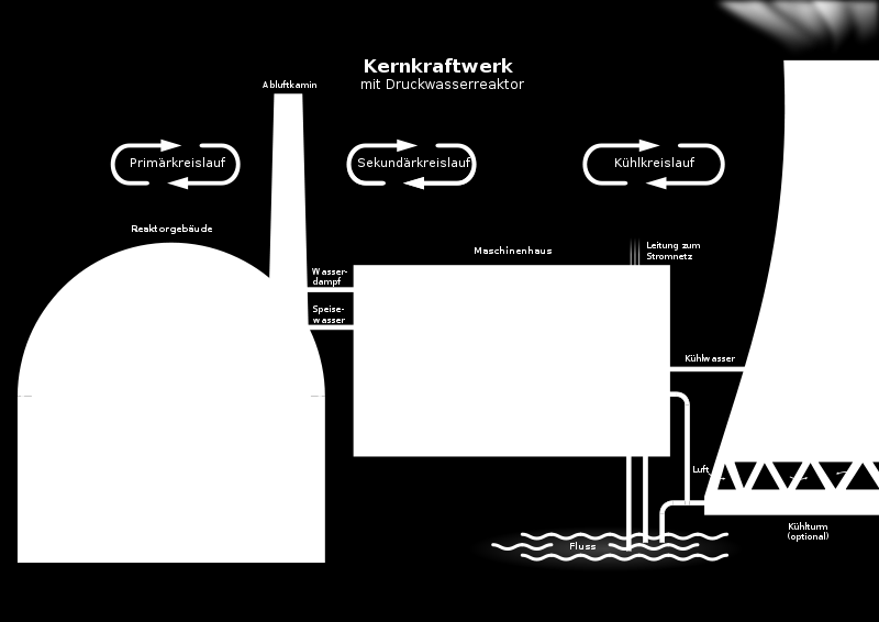 Tryckvattenreaktor (pressurized water reactor) (Ringhals 2-4) Fördel. Inget radioakt vatten utanför tryckbehållare. Neg.