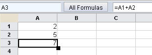 Närliggande begrepp: Om formler och funktioner Du anger en formel i ett ark för att utföra en beräkning på tal, text eller andra formler. När du använder formler, blir dina data dynamiska.